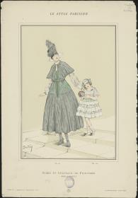 Le Style Parisien: Kleid und Hut von Lanvin, Kinderkleid von Lanvin