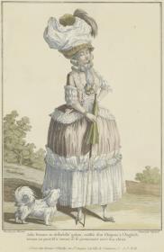 Gallerie des Modes et du Costume Français: Jolie Femme en deshabillé galant. L.64