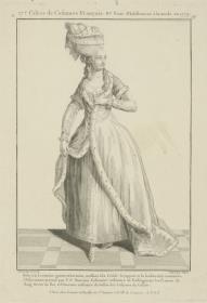 Gallerie des Modes et du Costume Français: Robe à la Levantine garnie en hermine. R.97