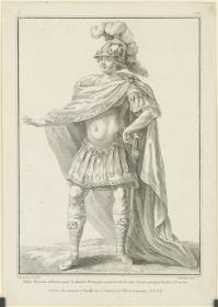 Gallerie des Modes et du Costume Français: Habit militaire Romain pour le théâtre. X.129