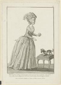 Gallerie des Modes et du Costume Français: Robe à la Lévite à corsage en foureau. Y.136