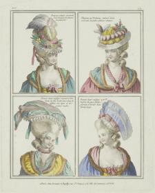 Gallerie des Modes et du Costume Français: Chapeau simple, Bonnet demi-négligé. ee.171