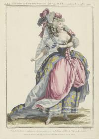 Gallerie des Modes et du Costume Français: Grande coiffure et ajustement à la Caravanne. ddd.301