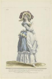 Gallerie des Modes et du Costume Français: La jeune Sophie montrant à son favori le rendez-vous des plaisirs. ddd.302
