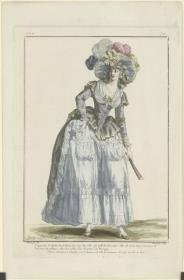 Gallerie des Modes et du Costume Français: L'agacante Eriphile se rendant à la voix de celui qui possede son coeur. eee.311