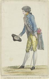 Gallerie des Modes et du Costume Français: Jeune Elégant vêtu d'un habit brodé. iii.336