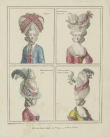 Gallerie des Modes et du Costume Français: Baigneuse, Bonnet d'un nouveau gout, Bonnet au mysteres ou Chien Couchant. B.11