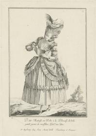Gallerie des Modes et du Costume Français: Petite Maitresse en Robe à la Polonaise. G.39