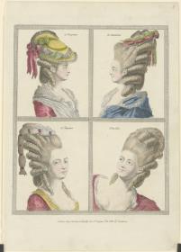 Gallerie des Modes et du Costume Français: la Phrigienne, la Daunienne, la Cleopatre, l'Euridice. A.5