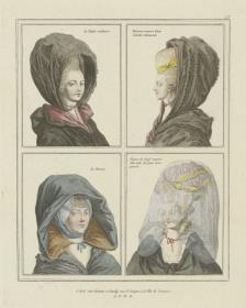 Gallerie des Modes et du Costume Français: la Caleche ordinaire, Hèrisson couvert d'une Caleche retroussée. C.17