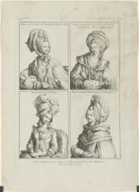 Collection d'Habillement Modernes et galants: Bonnet rond de gaze, Bonnet rond à la Dormeuse, Bonnet rond dit à Pierrot