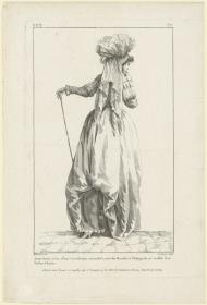 Gallerie des Modes et du Costume Français: Jeune Dame, vêtue d'une Circassiene retroussée. qqq.371