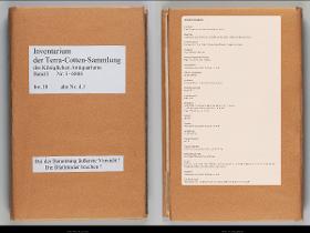 Inventarium der Terra. Cotten. Sammlung des Königlichen Antiquariums Band I.