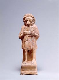 Statuette: Hirte als Syrinx-Spieler
