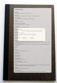 Inventar für Sammlungen + Kunstwerke der National-Galerie