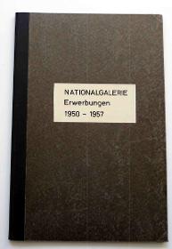 Inventar für Sammlungen + Kunstwerke der National-Galerie