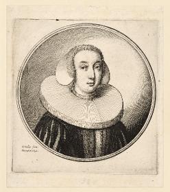 Frau mit Mühlsteinkragen
