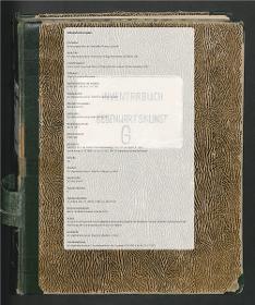 Inventarbuch Gegenwartskunst G Kunstgewerbemuseum - Berlin Inventarbuch Nr. 1