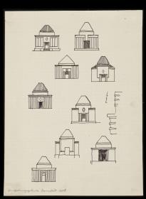 Skizzenblätter: Ausstellungsgebäude Darmstadt