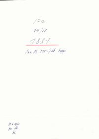 17a 24/25 1881 Inv.Nr. 375-726 vollst. 30. Juni 1960 gez. Sch. [Schönberger, Arno] v.B. [= Erwerbungsjahr 1881: 375-726 aus Inventarbuch Sammlung 1881]