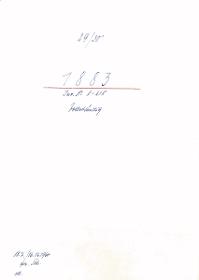 29/30 1883 Inv.Nr.1-218 vollständig 18.7. /16.12.1960 gez. Sch. [Schönberger, Arno] v.B. [= Erwerbungsjahr 1883: 1-218 aus Inventarbuch Sammlung 1883]