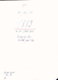 25 31/32/33 1883 Inv.Nr. 1782-2031 Es fehlt Seite 571 rechts (fehlt im Film) 18.7.1960 + 16.12.60 gez. Sch. [Schönberger, Arno] v.B. [= Erwerbungsjahr 1883: 1782-2031 aus Inventarbuch Sammlung 1883]