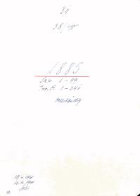 31 38/40 1885 Seite 1-99 Inv.Nr. 1-341 vollständig 19.4.1960 16.12.1960 gez. Sch. [Schönberger, Arno] v.B. [= Erwerbungsjahr 1885: 1-341 aus Inventarbuch Sammlung 1885]