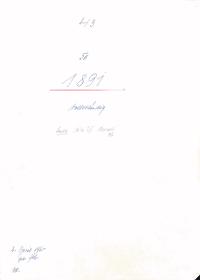43 50 1891 vollständig linke Seite 25 doppelt! v.B. 2. April 1960 gez. Sch. [Schönberger, Arno] v.B. [=  Erwerbungsjahr 1891 aus Inventarbuch Sammlung 1891-1892]