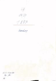 49 56/57 1897 vollständig 31.5. + 21.12.1960 gez. Sch. [Schönberger, Arno] v.B [= Erwerbungsjahr 1897: 1-266 aus Inventarbuch Sammlung 1897-1898]