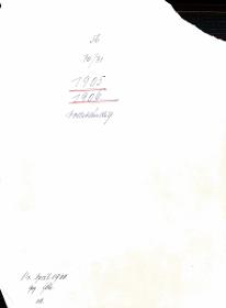56 70/71 1905 1906 vollständig 14. April 1960 gez. Sch. [Schönberger, Arno] v.B [= Erwerbungsjahr 1905: 1-209 aus Inventarbuch Sammlung 1903-1905; 1906: 1-329 aus Inventarbuch Sammlung 1906]