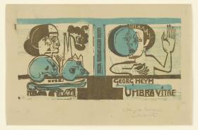Georg Heym Umbra vitae 2. Fassung des Buchdeckels