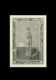 Amor und Psyche: Psyche auf dem Felsen