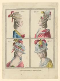 Gallerie des Modes et du Costume Français: l'Hérisson, Coiffure moderne de fantaisie, Chapeau à la Henri IV. A.6
