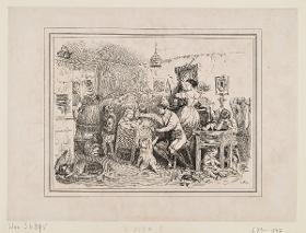 Cyprian Pfriem als Gatte, Vater und bürgerlicher Schuhmacher (Liederliche Wirtschaft)
