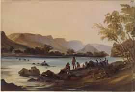 Ansicht vom Río Grande bei Jalcomulco