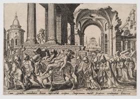 Das Begräbnis Simsons (Ri 16:31), Blatt 12 aus der Folge "Die Unglücke des jüdischen Volkes"