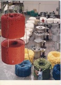 J.F. Adolff AG, Spinnfasern in der Färberei