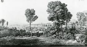 "Ansicht von Messina und der gegenüberliegenden Küste von Kalabrien"