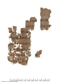 Hieratischer Papyrus mit einer Version vom "Buch vom Tempel"