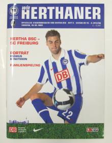 Wir Herthaner. Spezielles Stadionmagazin von Hertha BSC. Heft 3. Saison 09/10. 6. Spieltag Sonntag, 20.09.2009