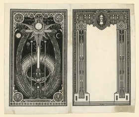 Probedruck des Titelblattes zu Thomas von Kempen Die vier Bücher von der Nachfolge Christi
