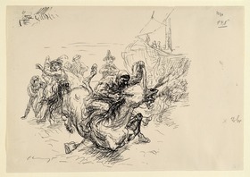 Vorzeichnung zu Der treue Johannes