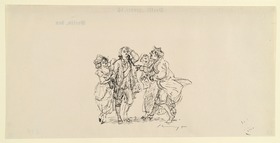 Vorzeichnung zu Der Teufel mit den drei goldenen Haaren