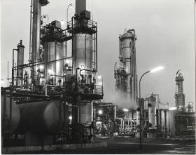 Aral AG, Raffinerie bei Nacht (vermutlich Gelsenkirchen)