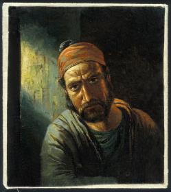 o.T. [Frontalansicht eines alten Mannes]
