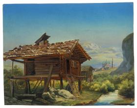 Russisches Dorf am Onega-See