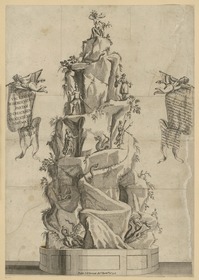 Feuerwerksaufbau für Innozenz XIII. in Parma 1721