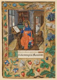 Der Evangelist Markus in seiner Schreibstube