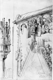 Portalbekrönung des Rathauses in Regensburg