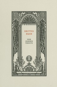 Probedruck des dritten Zwischentitels in Thomas von Kempen Die vier Bücher von der Nachfolge Christi